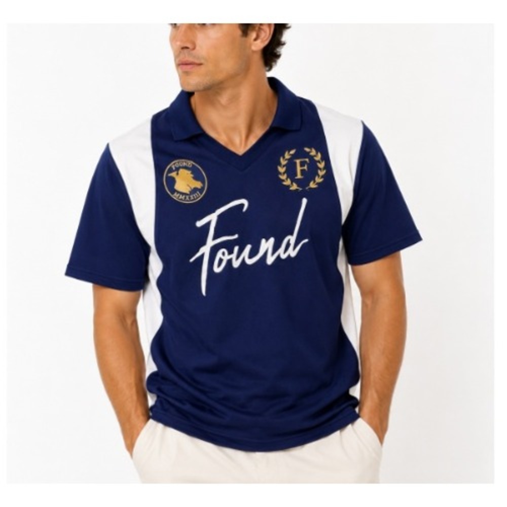 Found Unisex Faded Blue Oversized Relaxed Fit Premier League Jersey Size XS